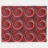 Modern Swirl Abstracte Art. 6 Fleece Deken (Voorkant (Horizontaal))