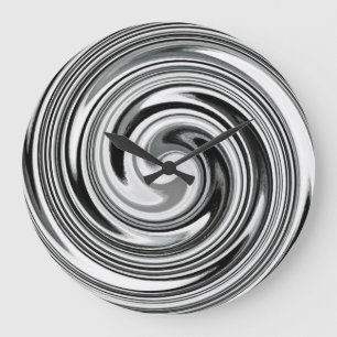 Modern Swirl Abstracte Art. 7 Grote Klok