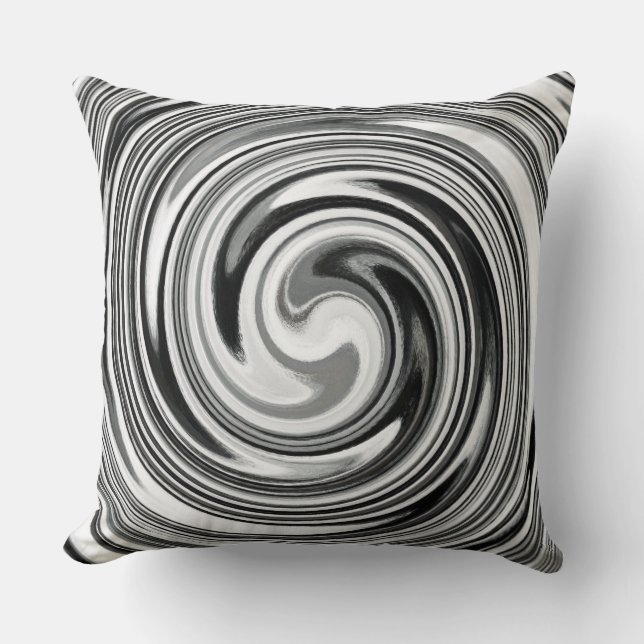 Modern Swirl Abstracte Art. 7 Kussen (Voorkant)