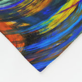 Modern Swirl Abstracte Art. 9 Fleece Deken (Hoek)