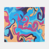 Modern Swirl Fleece Deken (Voorkant (Horizontaal))