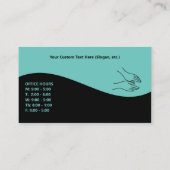 Modern Swirl Hands Logo Chiropractor Visitekaartje (Achterkant)