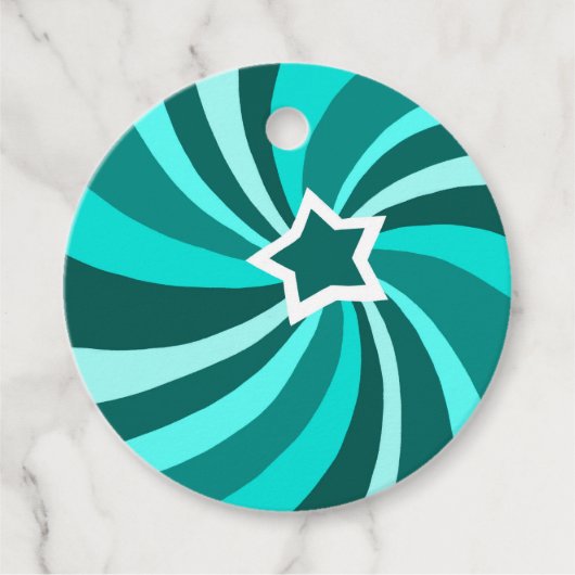 Modern Swirl HAPPY HOLIDAYS CUSTOM TO FROM Gift Bedankjes Labels (Voorkant)