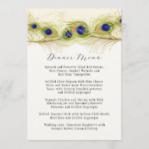 Modern Swirl Peacock Feathers Monogram