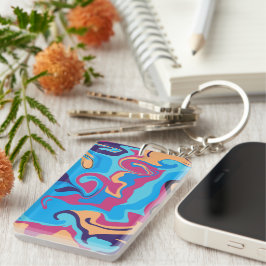Modern Swirl Sleutelhanger