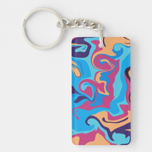 Modern Swirl Sleutelhanger (Voorkant)