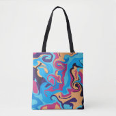 Modern Swirl Tote Bag (Voorkant)