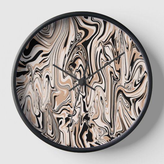 Modern Swirls Waterverf Black Pattern (Voorkant)