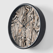 Modern Swirls Waterverf Black Pattern (Hoek)