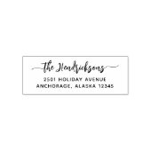 Modern Swirly Script | Familie Zelfinktende Stempel (Design)