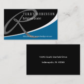 Modern Swoosh Monogram R Visitekaartje (Voorkant / Achterkant)