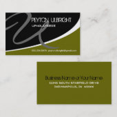 Modern Swoosh Monogram U Visitekaartje (Voorkant / Achterkant)