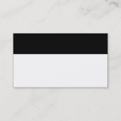 Modern symbool - zwart-wit - witkip visitekaartje (Achterkant)