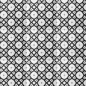 Modern Symmetrisch Geometrisch Zwart-wit Tegeltje