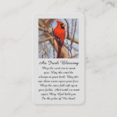 Modern Sympathy Card with Cardinal Bird Visitekaartje (Voorkant)