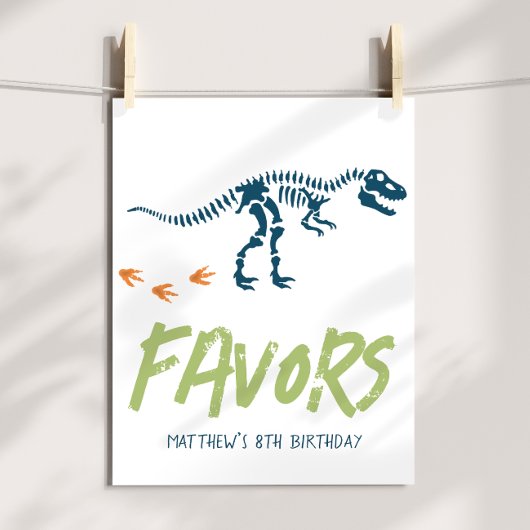 Modern T-Rex Dinosaurus Graaf Jongens Verjaardag F Poster