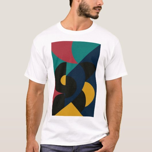 Modern T-shirt voor kleurenafdrukken (Voorkant)