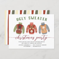 Modern Tacky Ugly Sweater Kerstparty