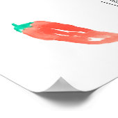 Modern Taco Bout a Baby Fiesta Baby shower Welkom Poster (Hoek)