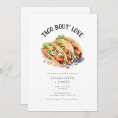 Modern Taco Over Liefde Koppels Vrijgezellenfeest Kaart (Voorkant / Achterkant)