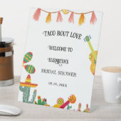 Modern Taco Over Liefde Vrijgezellenfeest Party We Reclamebord Met Voetstuk (Insitu)