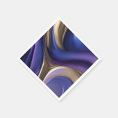 Modern Tafeldecor-Blauw Paarse en Gouden Servet (Hoek)