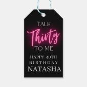 Modern Talk 30 Aan Mij 30e Verjaardagsfeestje Cust Cadeaulabel (Voorkant)