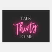 Modern Talk 30 Aan Mij 30e Verjaardagsfeestje Cust Inpakpapier Vel (Voorkant 3)