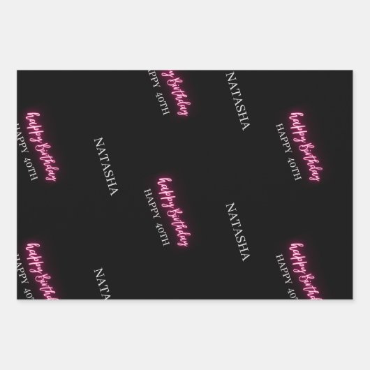 Modern Talk 30 Aan Mij 30e Verjaardagsfeestje Cust Inpakpapier Vel (Voorkant)