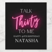 Modern Talk 30 Aan Mij 30e Verjaardagsfeestje Cust Wijn Etiket (Enkel label)