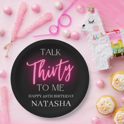 Modern Talk 30 to Me 30ste verjaardagsfeestje Papieren Bordje (Feest)