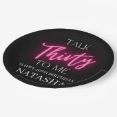 Modern Talk 30 to Me 30ste verjaardagsfeestje Papieren Bordje (Gekanteld)