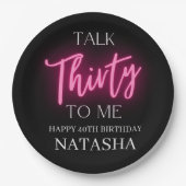 Modern Talk 30 to Me 30ste verjaardagsfeestje Papieren Bordje (Voorkant)