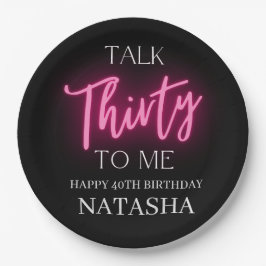 Modern Talk 30 to Me 30ste verjaardagsfeestje Papieren Bordje