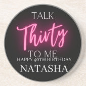 Modern Talk 30 to Me 30ste verjaardagsfeestje Zandsteen Onderzetter (Voorkant)