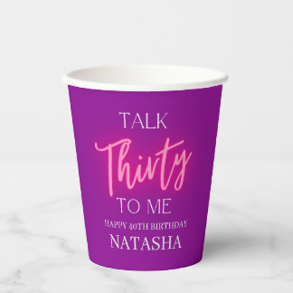Modern Talk 30 To Me 30th Pink Birthday Custom Papieren Bekers