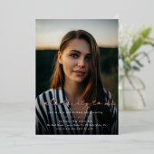 Modern Talk Thirty to Me Script 30e Verjaardag Folie Uitnodiging (Staand Voorkant)