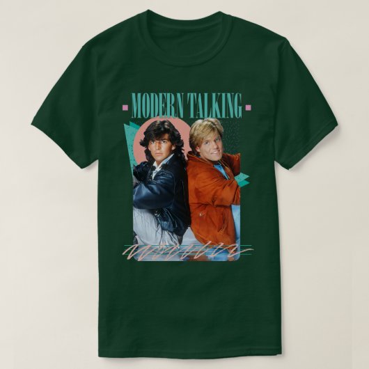 Modern Talking jaren '80 Fan Design T-shirt (Design voorkant)