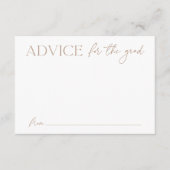 Modern Tan Advice voor het Afstuderen Afstuderen Informatiekaartje (Voorkant)