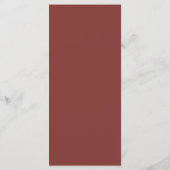 Modern Tan - Marsala-wine tone stripes Menu (Achterkant)