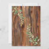 Modern Tan WoodI is Cross Gold Bevestiging Kaart (Achterkant)