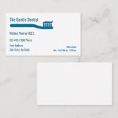 Modern tandborstelthema visitekaartje (Voorkant / Achterkant)