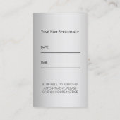 Modern tandpictogram Tandheelkundige zorg Afspraak Afsprakenkaartje (Achterkant)