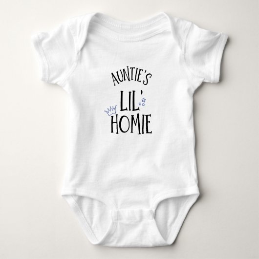 Modern Tante's Lil' Homie Royalty-Baby Bodysuit (Voorkant)