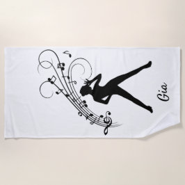 Modern Tap Dancer Personal Strandlaken