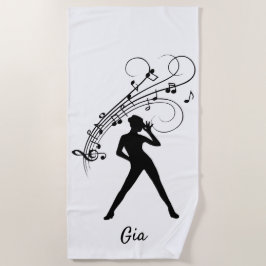 Modern Tap Dancer Personal Strandlaken