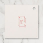 Modern Tarot vakantie feest Kerstmis Bedankjes Labels (Achterkant)