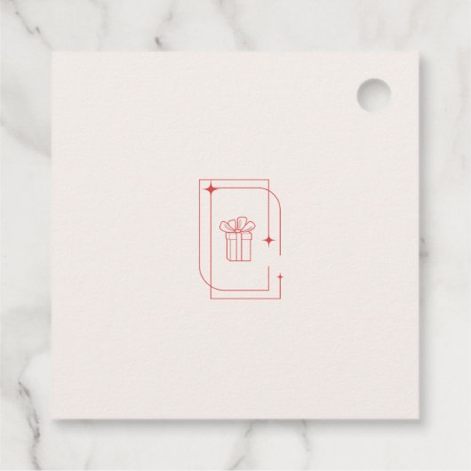 Modern Tarot vakantie feest Kerstmis Bedankjes Labels (Achterkant)