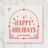 Modern Tarot vakantie feest Kerstmis Bedankjes Labels (Voorkant)