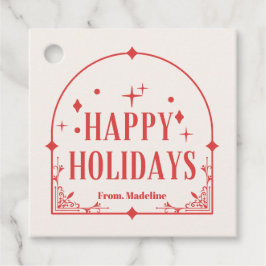 Modern Tarot vakantie feest Kerstmis Bedankjes Labels